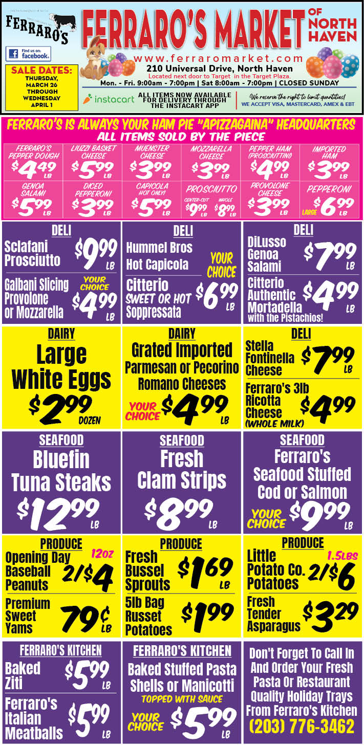 Ferraro's INSERT MAR 26 2026run 2